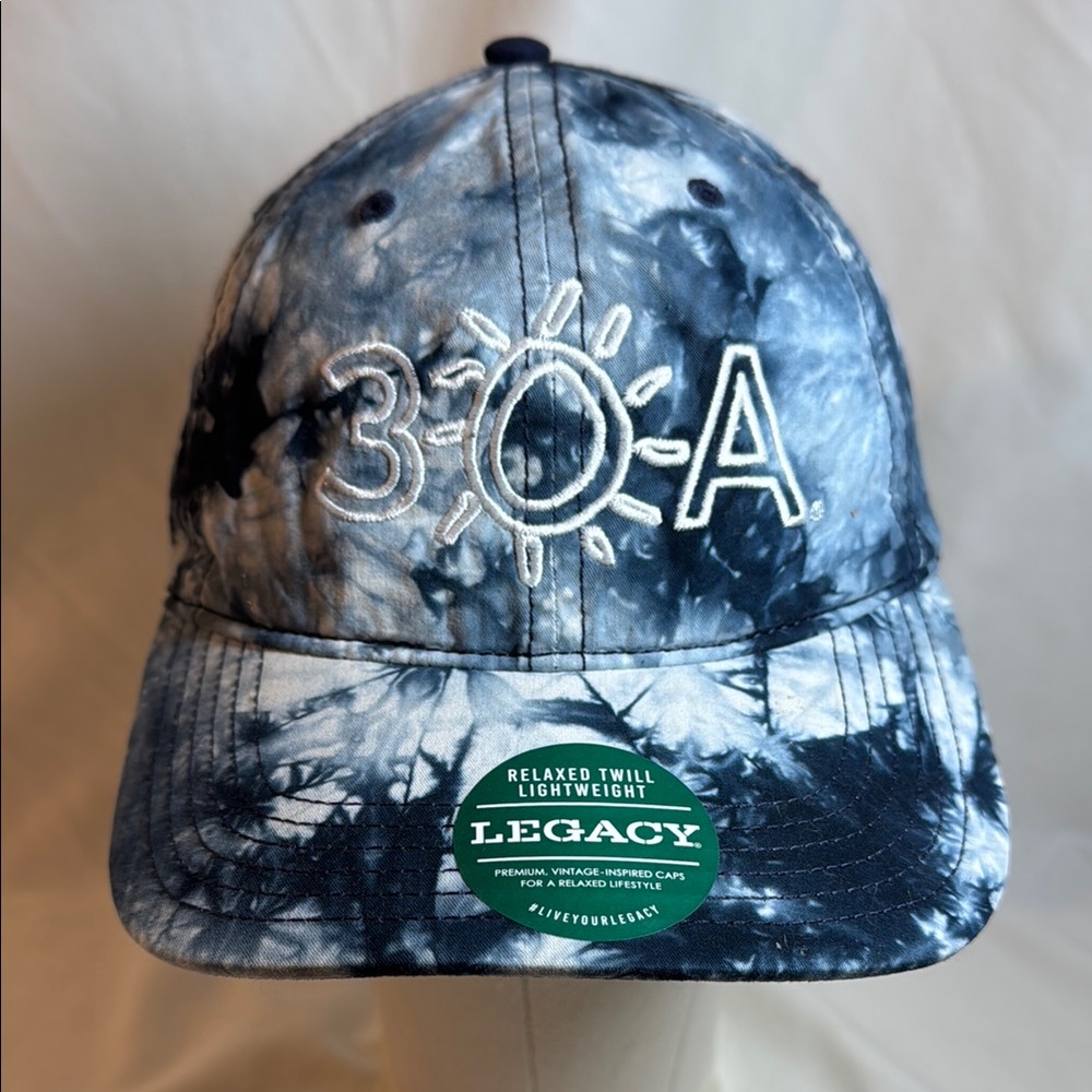 NWT 30A Legacy blue/white ball cap. Cotton. Adjustable.